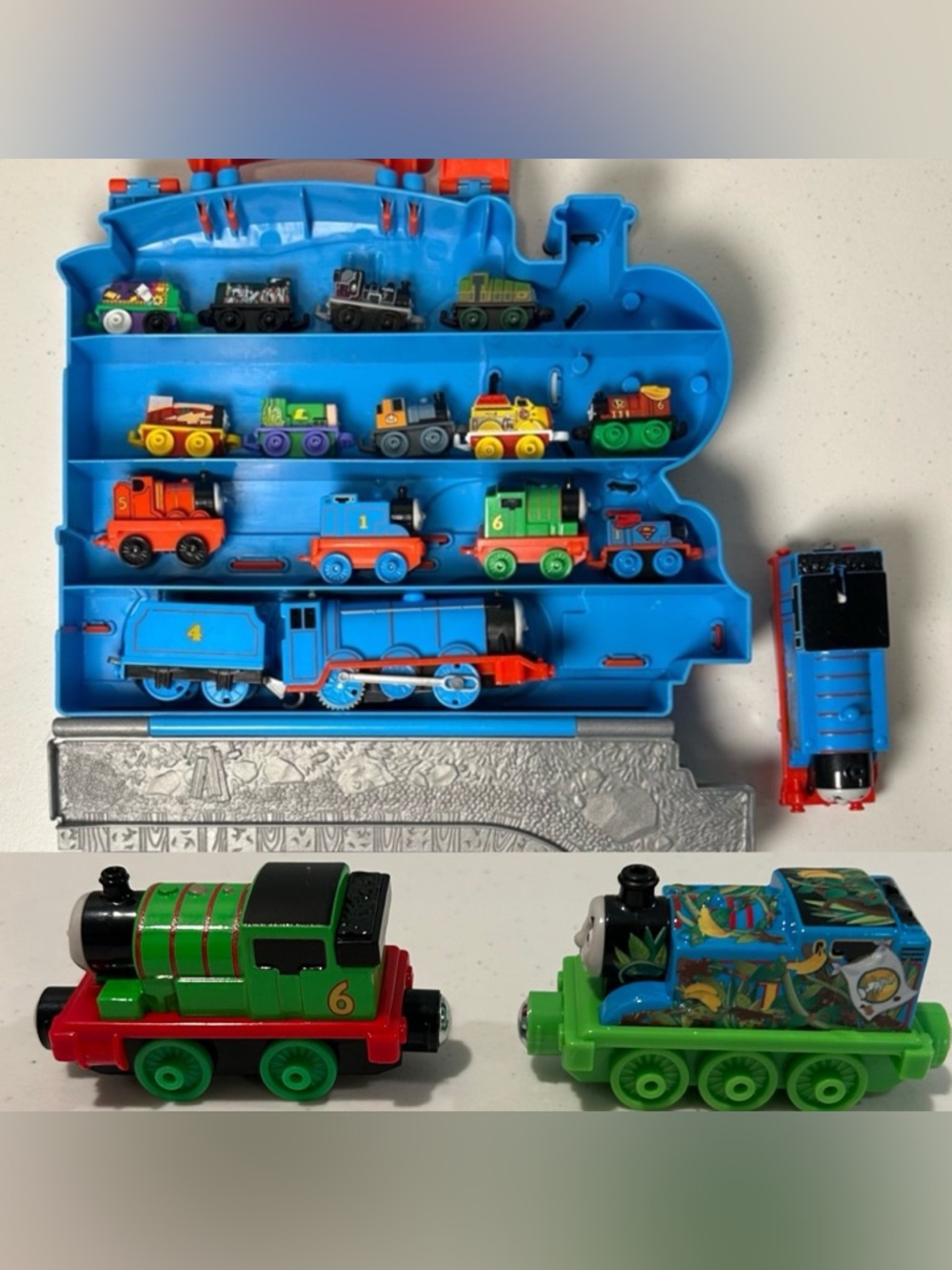 Thomas the Train & Friends Case & Train Bundle Collectible Lot 18 Trains